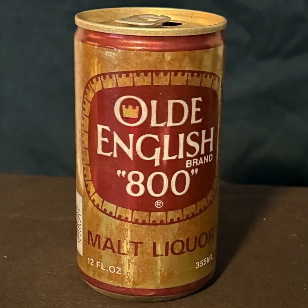Olde English 800 Malt Liquor vintage beer can